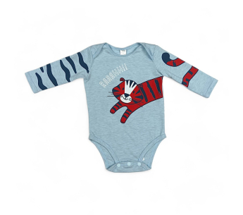 Conjunto Mameluco Manga Larga Pantalon Tela Tigrillo Niño
