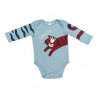 Conjunto Mameluco Manga Larga Pantalon Tela Tigrillo Niño