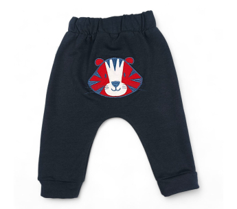Conjunto Mameluco Manga Larga Pantalon Tela Tigrillo Niño
