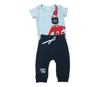 Conjunto Mameluco Sudadera Dino Niño