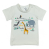Conjunto Camiseta Pantalon En Jean Suave Animalitos Niño
