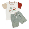 Conjunto Camiseta Pantaloneta Bebé Safari Friends Niño