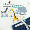 Conjunto Camiseta Pantalon En Jean Suave Animalitos Niño