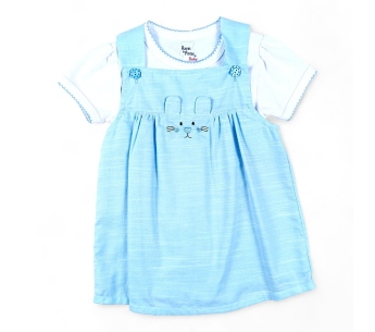 Conjunto Vestido Mameluco Jardinera Conejita