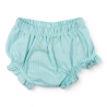 Conjunto Asoleador Bebita Bordado Rayas