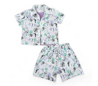 Conjunto 3 Piezas Camiseta Chaleco Pantaloneta Tela Estampado