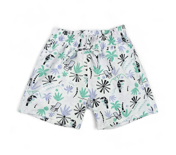 Conjunto 3 Piezas Camiseta Chaleco Pantaloneta Tela Estampado