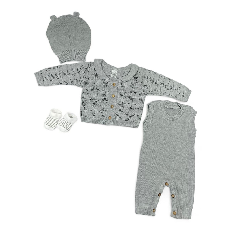 Primera Muda Gorro Niño Encaje