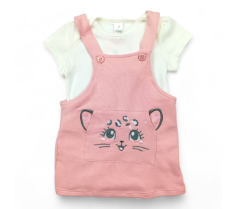 Conjunto Mameluco Braga Niña Gato