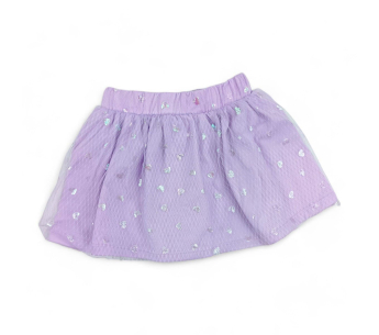 Conjunto Camiseta Flor Falda Tul Short Tela
