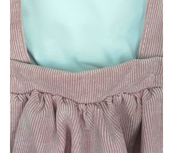 Conjunto Camiseta Jardinera Corduroy Short Gatos