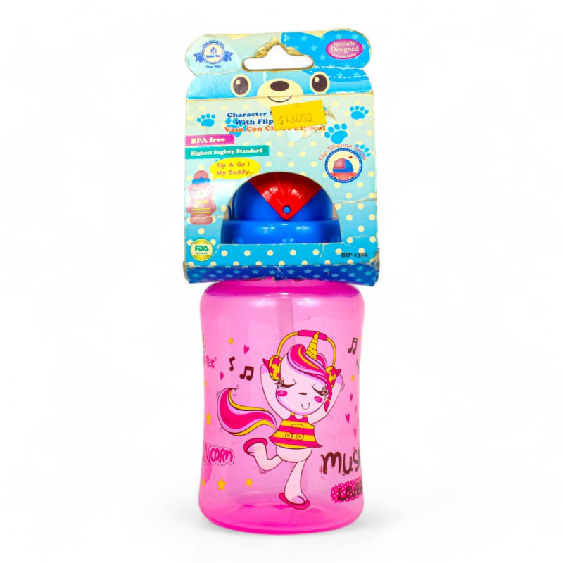 Vaso pitillo Pony 300ml Niña