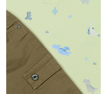 Conjunto Pantalon Dril Gogger Camibuso Estampado