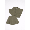 Conjunto Falda Prenses  Blusa Con Cierre