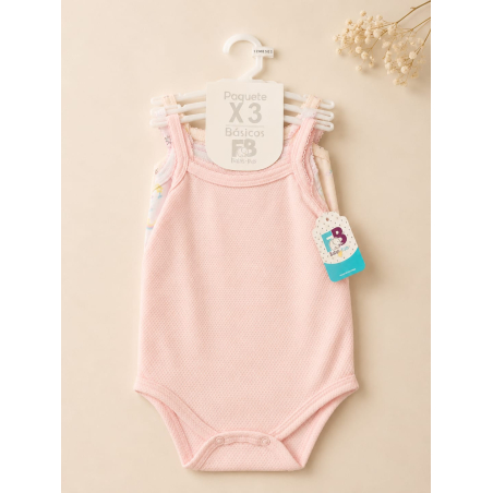 Set x 3 bodies tiritas crocheta