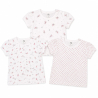 Pack de 3 Camisetas para Bebé Niña Manga Corta Estampadas