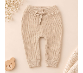 Primer Día Bebé en Hilo Tejido Set de Nacimiento con Suéter Pantalón Body Gorro