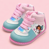 Zapatos No Tuerce para Niña Turquesa Rosado con Brillos
