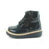 Botas Charol Con Escarcha Color Negro para Niña