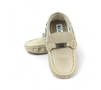 Zapatos Mocasin Beige Para Niño