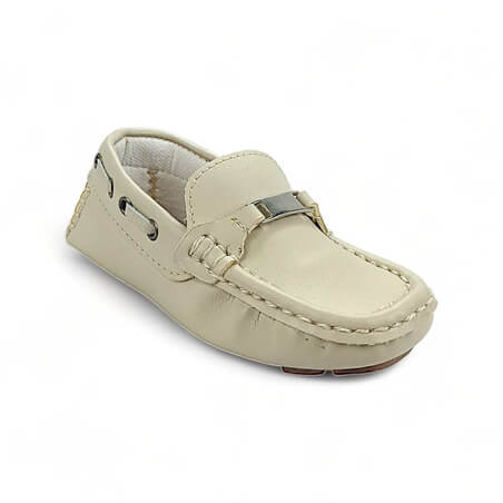 Zapatos Mocasin Beige Para Niño