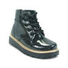 Botas Charol Con Escarcha Color Negro para Niña