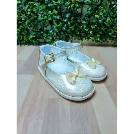 Zapatos No Tuerce Moño Charol Brillante