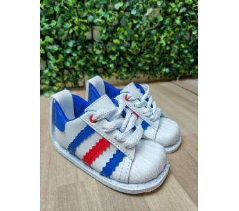 Zapatos No Tuerce Tenis Rojo Azul