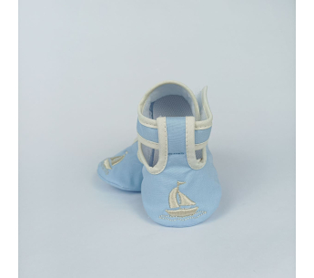 Zapatos Bebé Niño Velcro Ancla Azul