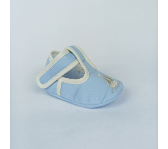 Zapatos Bebé Niño Velcro Ancla Azul