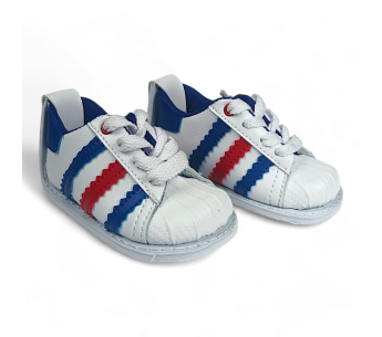 Zapatos No Tuerce Tenis Rojo Azul