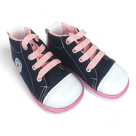Zapatos Tenis No Tuerce Deportivo Azul Rosa